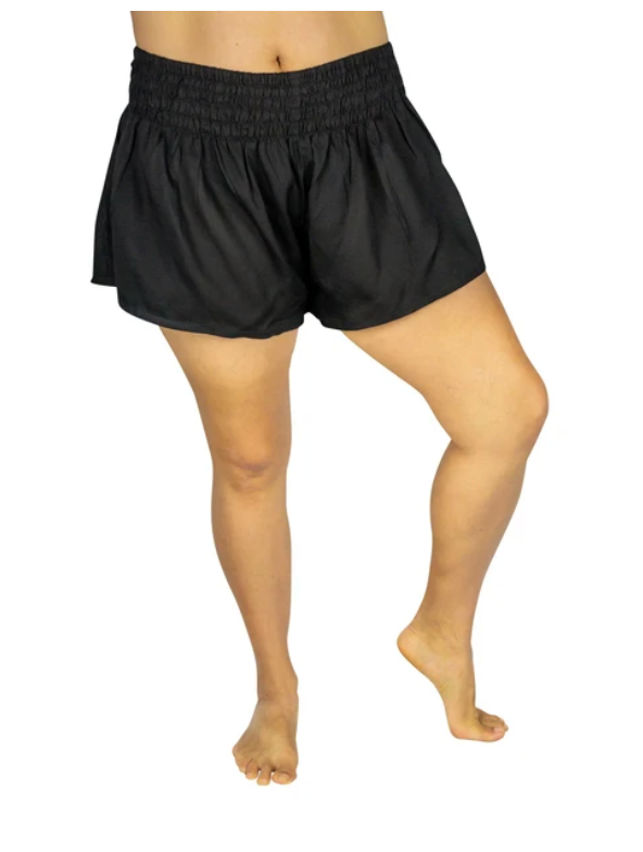 One Size Fits Most Shorts- Black