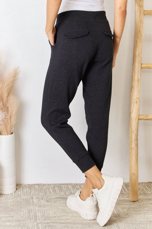 RISEN Soft Knit Drawstring Cropped Joggers