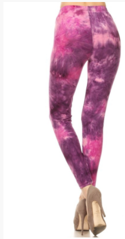 SALE! Pink Leggings Tie Dye One Size Fits Most