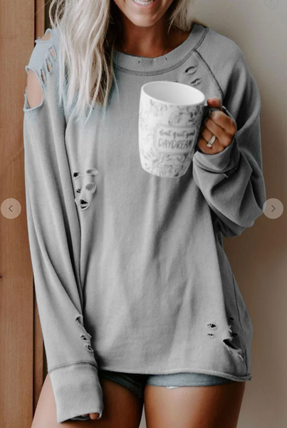 Distressed sweatshirts 2025